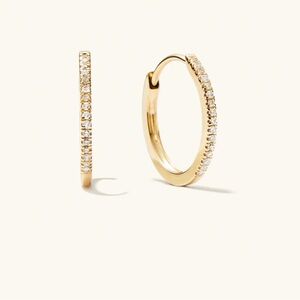 Mejuri diamond hoops